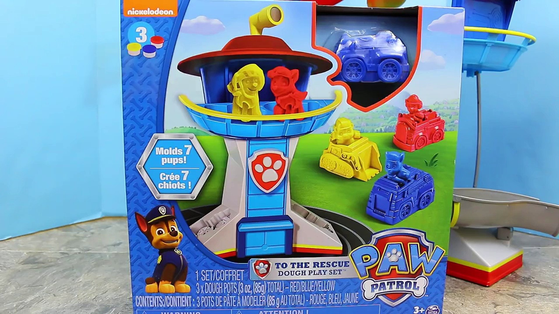 Paw Patrol to the Rescue Set with Play Doh Chase and Marshall with Everest  Action Figures - Dailymotion Video
