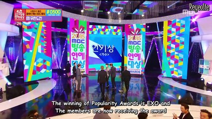 [ENG] 151229 EXO - Popularity Awards Winning Speech