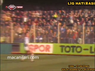 06.12.1986 - 1986-1987 Turkish 1st League Matchday 16 Galatasaray 2-0 Rizespor