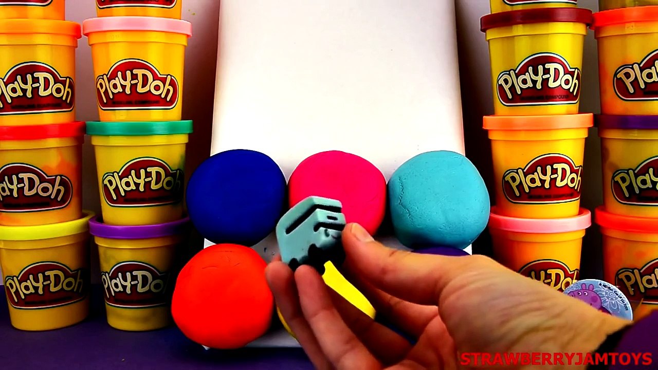 Peppa Pig Play Doh Cars 2 Spongebob Kinder Surprise Phineas and Ferb Surprise Eggs StrawberryJamToys