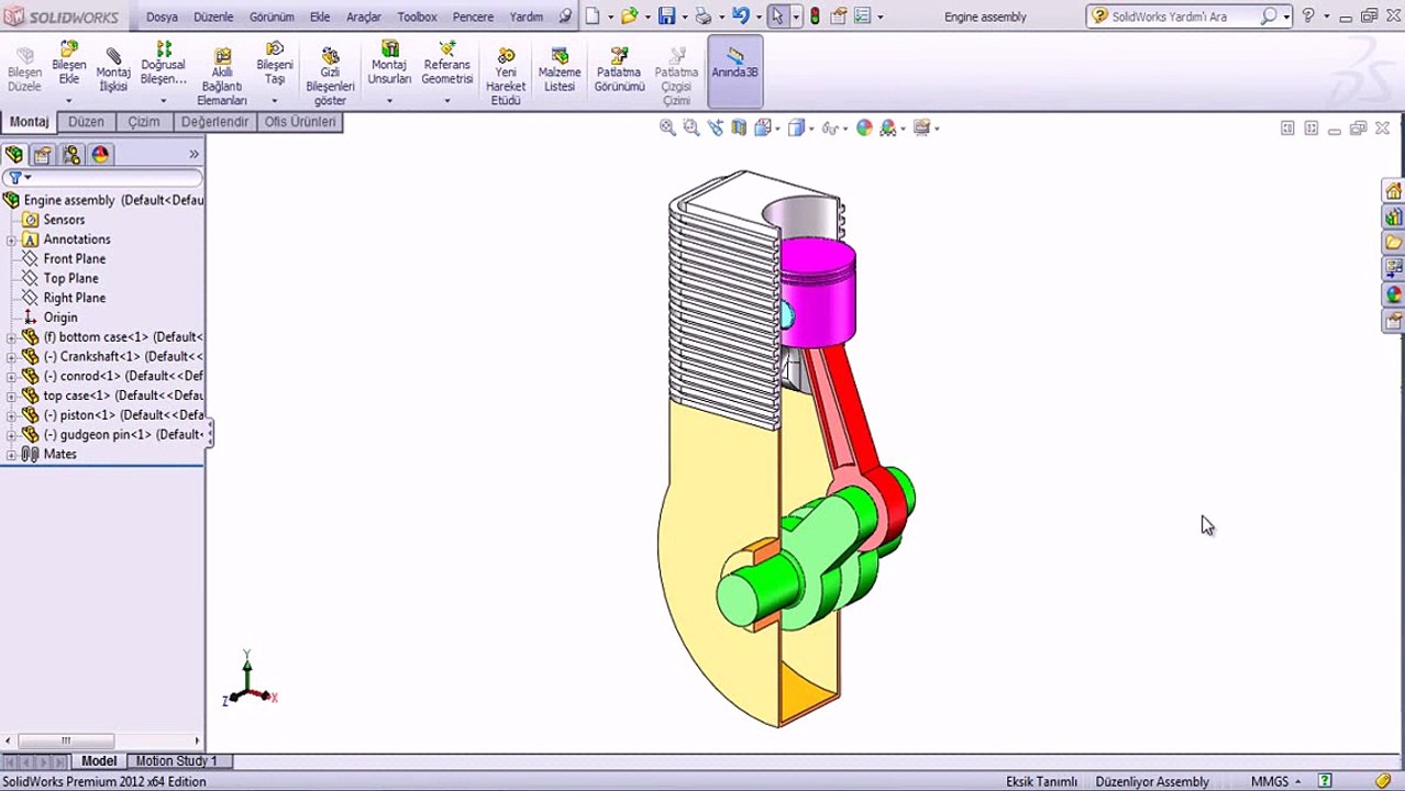 solidworks dersleri Detay görünüm