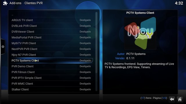 Kodi com várias listas iptv