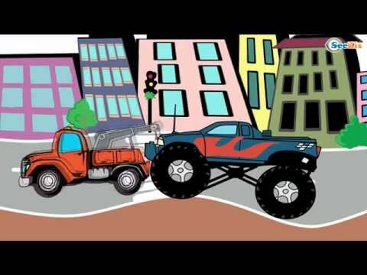 Super Truck - The Best of MONSTER TRUCK cartoons - Car City - Truck Cartoons  for kids 