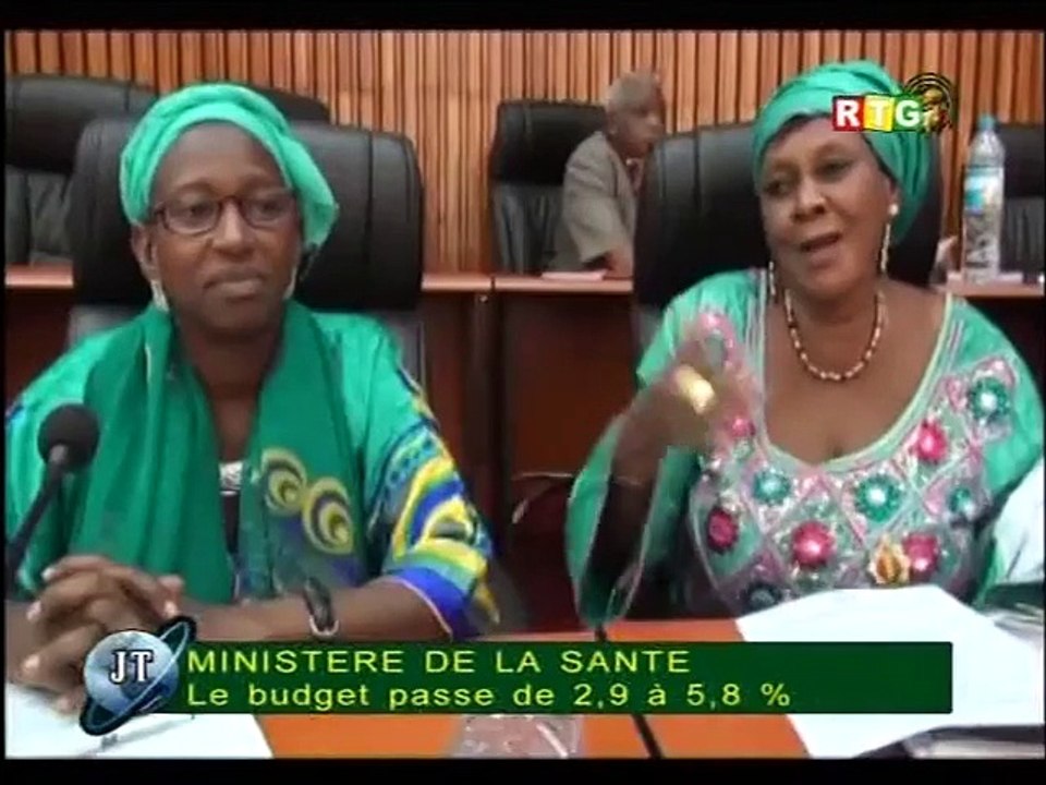 JT 20H de la RTG 29 décembre 2015 fin du virus Ebola et passation de service à la primature