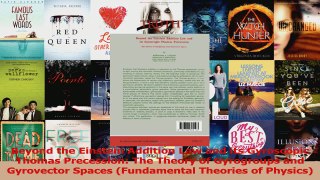 Read  Beyond the Einstein Addition Law and its Gyroscopic Thomas Precession The Theory of Ebook Free