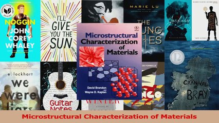 Read  Microstructural Characterization of Materials PDF Online