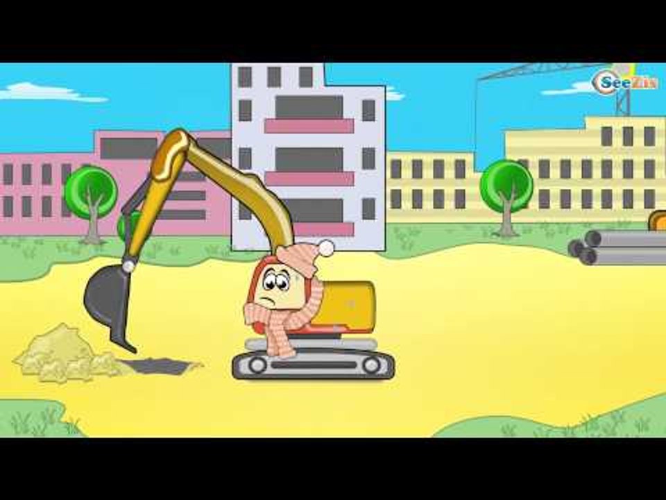 Мультфильм про Машинки. Экскаватор и приключени...