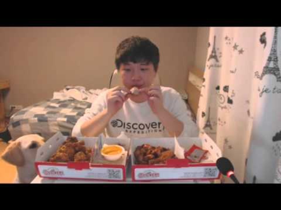 굽네치킨 + 고추바사삭 + 후식 컵라면까지!! 살 언제빼죠? #1편[양띵TV미소]먹방