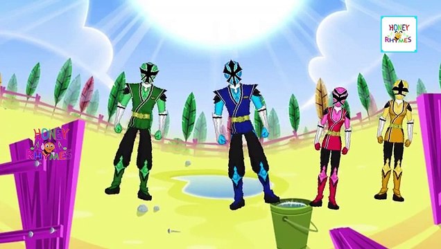 Finger Family Rhymes Power Rangers Cartoon | Finger Family Children Nursery Rhymes