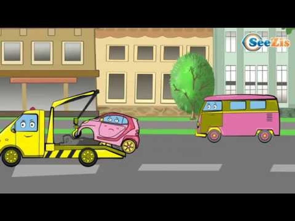 Кreskówki dla dzieci: Laweta i Walec - Tow truck and Road roller | Budowa drogi