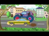 Maszyny budowlane: Zabawki Big Truck and its stunts - Bajki dla dzieci samochody