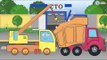 ✔ Kreskówki dla dzieci - Monster Truck and construction machine - Maszyny budowlane Bajki