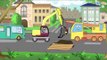 Samochódy dla dzieci, bajki po polsku:  Śmieciarka ( Garbage Truck ), Dźwig i Koparka