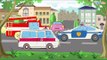 Bajka dla dzieci o samochody: Wóż strażacki, Karetka i Wóz policyjny | Siły Ratownicze ✔
