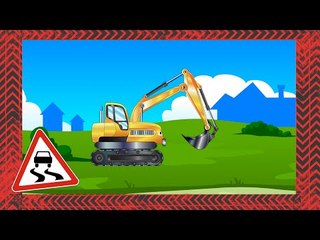 ✔ Koparka z przyjaciółmi Crane i Betoniarka / Kompilacja Bajki dla dzieci / Digger for kids ✔