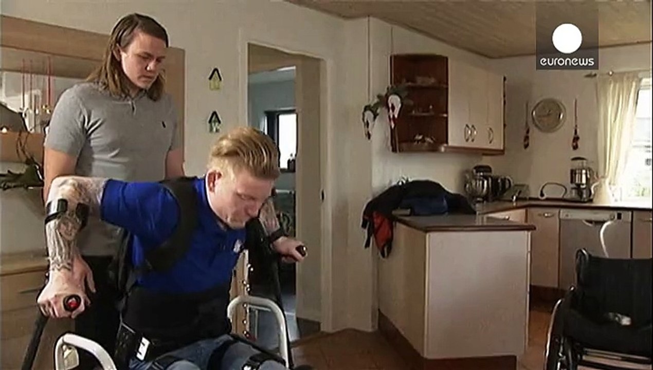 Paralyzed man walks again