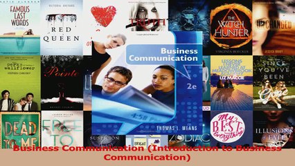 PDF Download  Business Communication Introduction to Business Communication Read Online