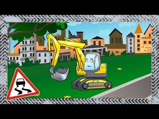 Download Video: ✔ Bajki dla dzieci. Kompilacja Koparki na placu budowy / Digger for kids / Cars Cartoons Compilation