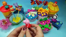 toy Play doh Peppa pig Barbie Play doh videos surprise eggs Play doh cup cake egg