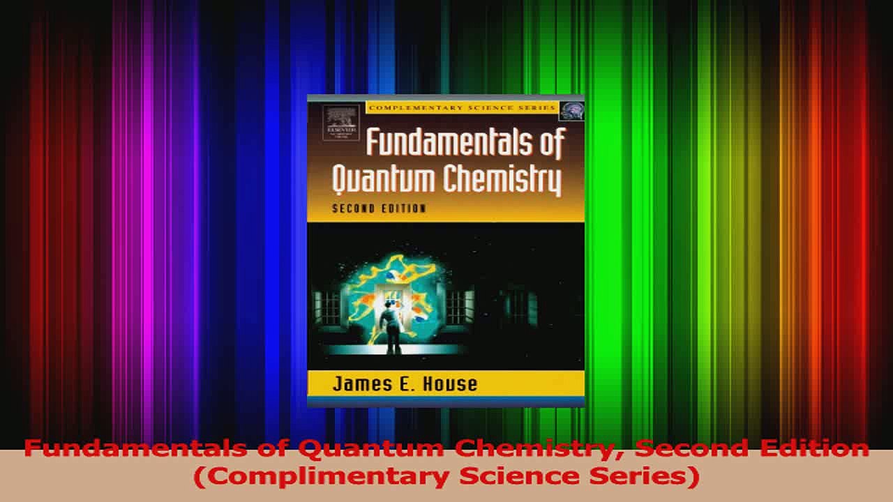 Download  Fundamentals of Quantum Chemistry Second Edition Complimentary Science Series PDF Free