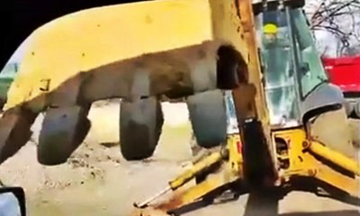 Construction Worker Tears Door Off of Popular YouTuber's Car