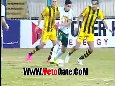 كابوريا يتقدم بالهدف الاول للمصرى فى المقاولون العرب