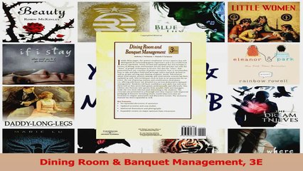 PDF Download  Dining Room  Banquet Management 3E Read Online