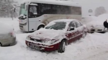 Abant ve Gölcük'te Kar Yağışı