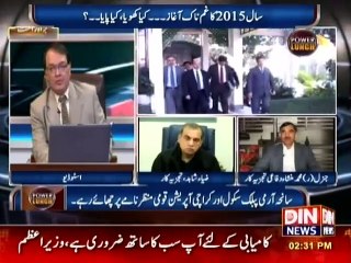 Power Lunch with Iftikhar Kazmi 30th December 2015 on Din News