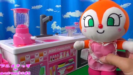 アンパンマン おもちゃ アニメ ドキンちゃん の手料理食べるよ♫ ANMkds アニメきっず ANMTN Anpanman Toy Cooking vidéo