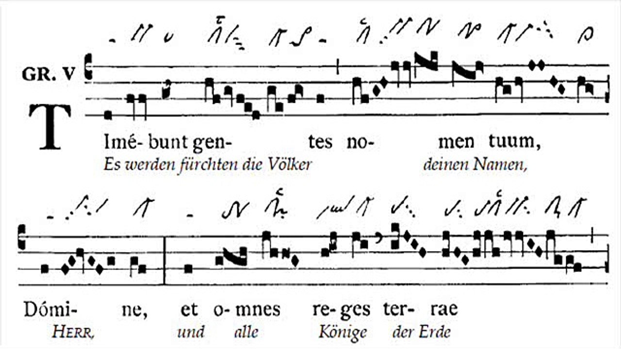 Graduale gregorian 'Timebunt gentes', Dominica III (3è dimanche TO) post Epiphaniam