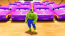 New The Incredible HULK Superhero Smash Party with a Lot of Disney Ramone CARS   KIDS SONG