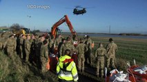 British army provides flood relief as waters expected to rise
