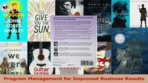 PDF Download  Program Management for Improved Business Results Read Online