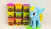 Rainbow Dash My little Pony Play Doh Cupcakes with Cutie Mark Playdough sweet creations