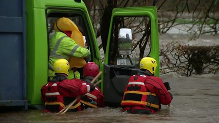 Drivers rescued as Storm Frank hits UK