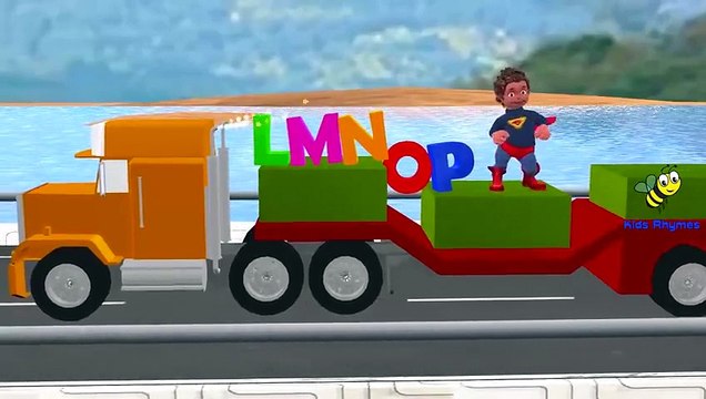 Wheels On The Bus | Superman Cartoons Nursery Rhymes for Children Hot Wheels Bus Song