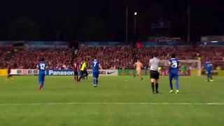 Streaker Gets Smashed By Security Guard In ACL Final