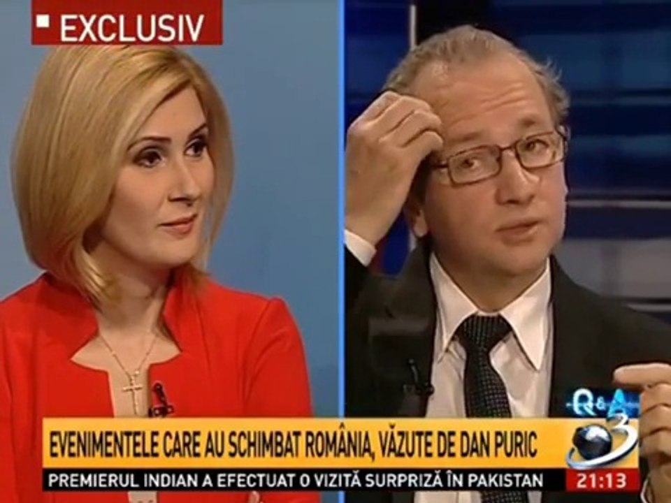 1/2: DAN PURIC la Sandra Stoicescu: ROMANIA E MUTILATA, E UN PROCES DE DE-ROMANIZARE si DESCRESTINARE