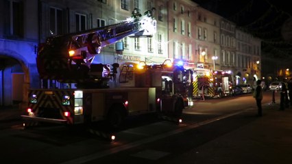Remiremont : important dispositif de pompiers et policiers rue Charles de Gaulle
