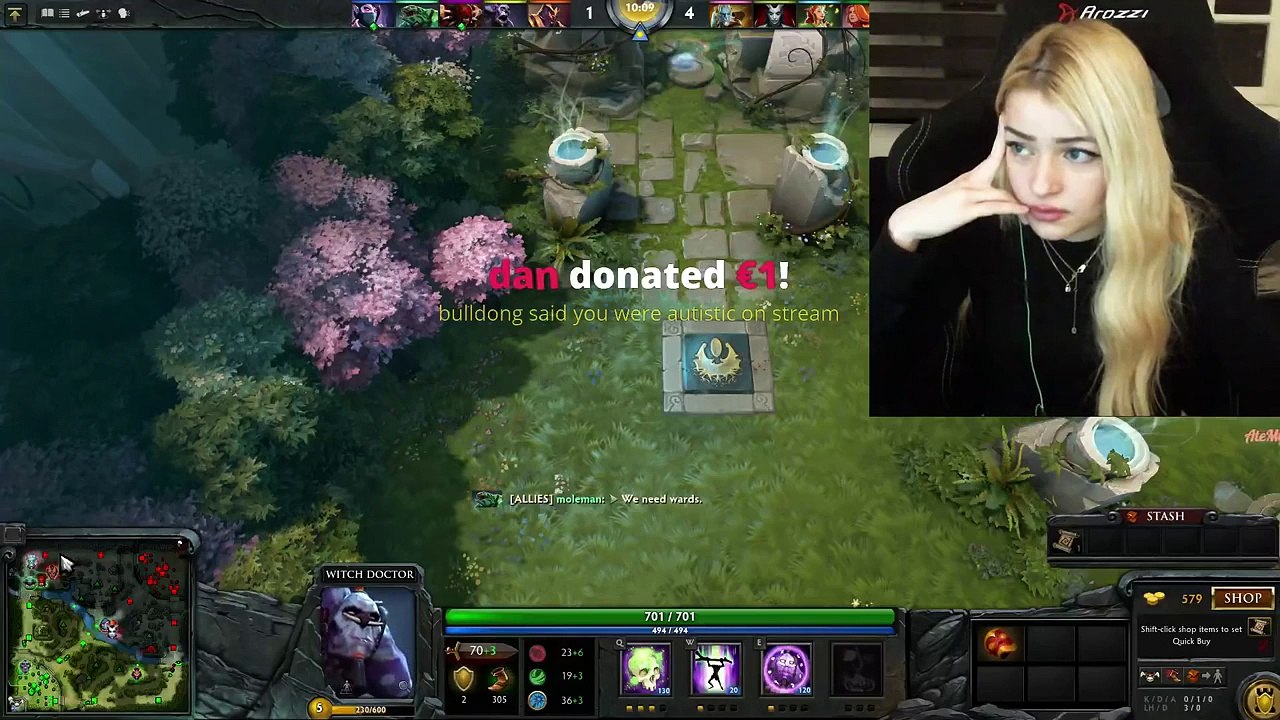 DOTA 2 - Admiral Bulldog confronts Helena Live about autism