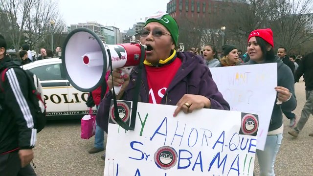 USA: manifestation anti-déportation devant la Maison Blanche