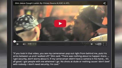 Slim Jesus Reacts To Being Confronted By Chiraq Goons At A3C