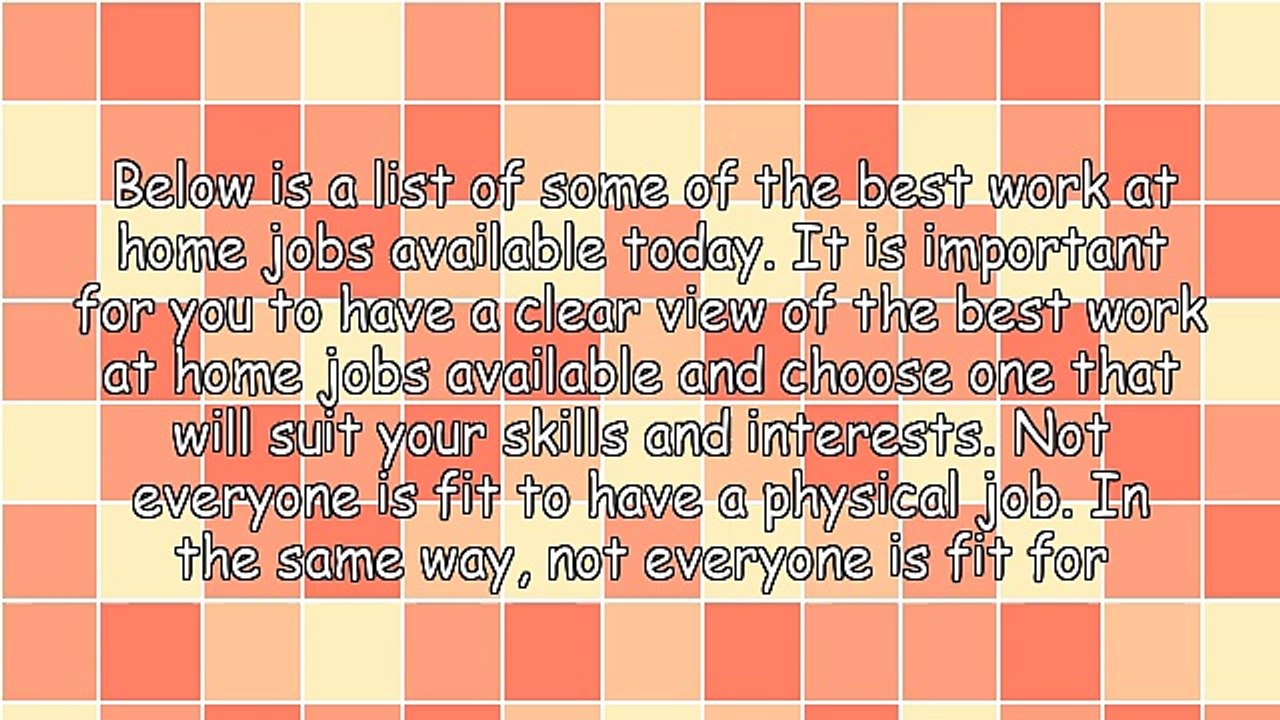 The Best Work at Home Jobs You Can Find