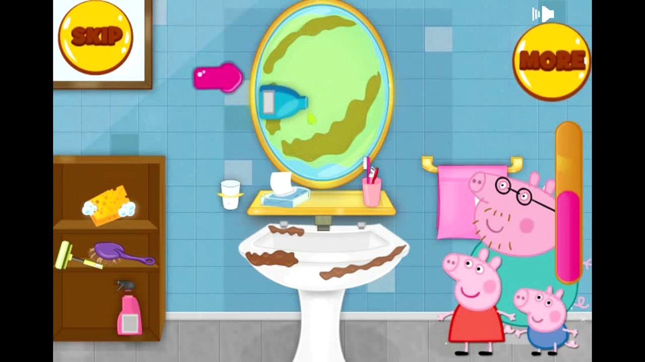 Agriculture (Industry) Peppa Pig cleaning bathroom ^_^ Peppa Pig (TV Program) bath