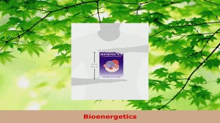 Read  Bioenergetics PDF Free