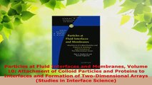 PDF Download  Particles at Fluid Interfaces and Membranes Volume 10 Attachment of Colloid Particles and Download Online