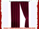 Dreams 'n' Drapes Java Red Eyelet Lined Curtain 66x90