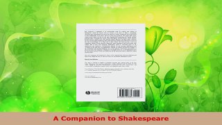 Read  A Companion to Shakespeare Ebook Free