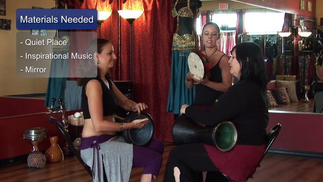 Belly Dance How to: Chest / Shoulder Shimmy Move - Belly Dancing - with Neon